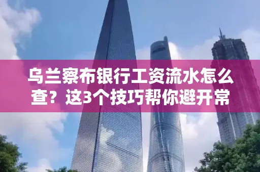 乌兰察布银行工资流水怎么查?这3个技巧帮你避开常见坑