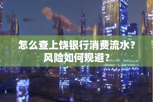 怎么查上饶银行消费流水?风险如何规避?