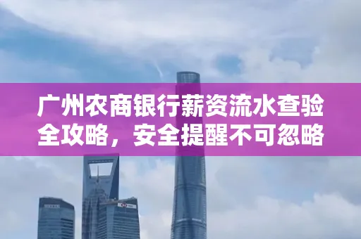 广州农商银行薪资流水查验全攻略,安全提醒不可忽略