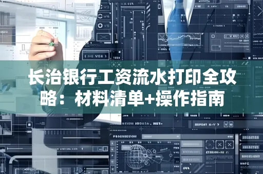 长治银行工资流水打印全攻略:材料清单+操作指南