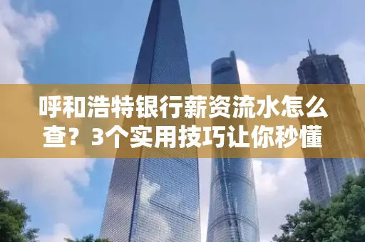 呼和浩特银行薪资流水怎么查？3个实用技巧让你秒懂
