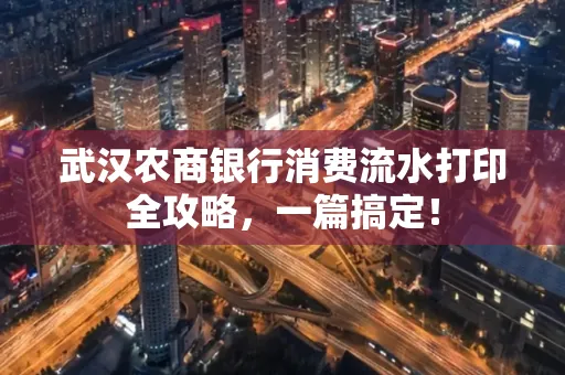 武汉农商银行消费流水打印全攻略，一篇搞定！
