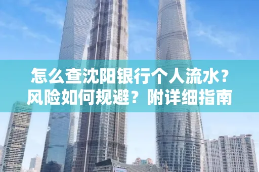 怎么查沈阳银行个人流水?风险如何规避?附详细指南