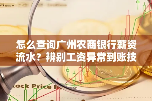 怎么查询广州农商银行薪资流水?辨别工资异常到账技巧?