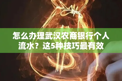 怎么办理武汉农商银行个人流水?这5种技巧最有效