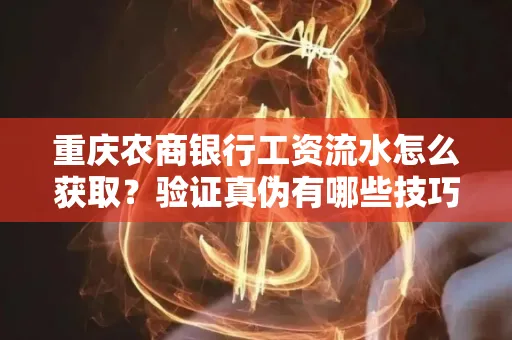 重庆农商银行工资流水怎么获取?验证真伪有哪些技巧?