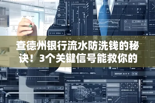 查德州银行流水防洗钱的秘诀!3个关键信号能救你的钱包(附实战技巧)