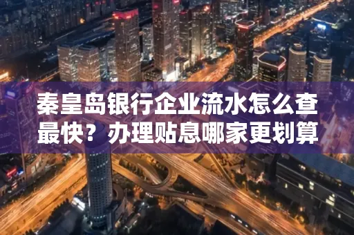 秦皇岛银行企业流水怎么查最快?办理贴息哪家更划算?