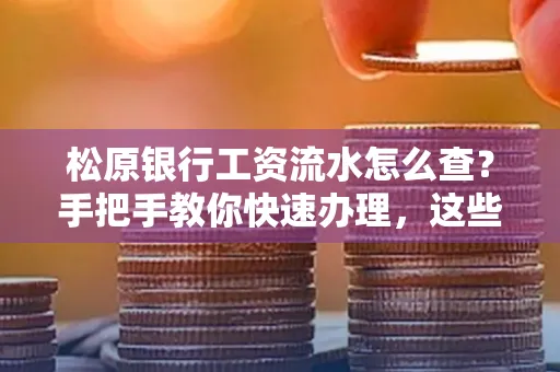 松原银行工资流水怎么查?手把手教你快速办理,这些材料必须准备好!