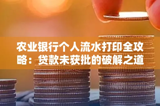 农业银行个人流水打印全攻略:贷款未获批的破解之道