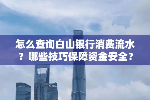 怎么查询白山银行消费流水?哪些技巧保障资金安全?