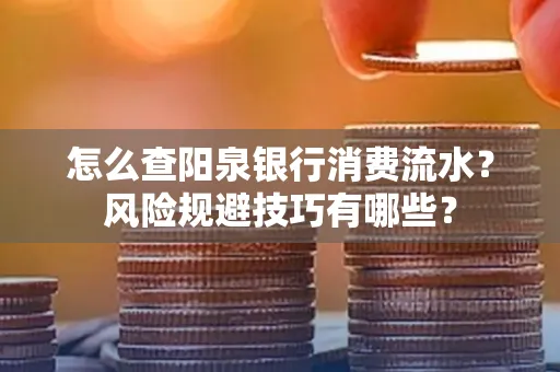 怎么查阳泉银行消费流水?风险规避技巧有哪些?