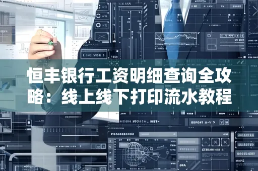 恒丰银行工资明细查询全攻略:线上线下打印流水教程
